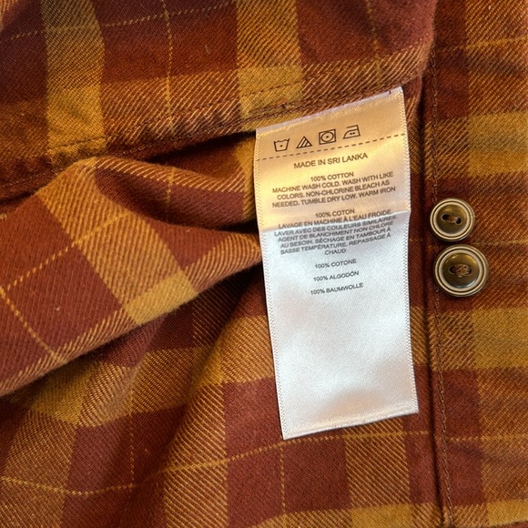 Filson Women’s Alaskan Guide Shirt Rust/Brown Medium - Picture 6 of 7